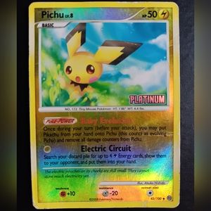 Pokemon | Toys | Pichu Pokemon Card Stormfront 450 Stamped Reverse Holo |  Poshmark